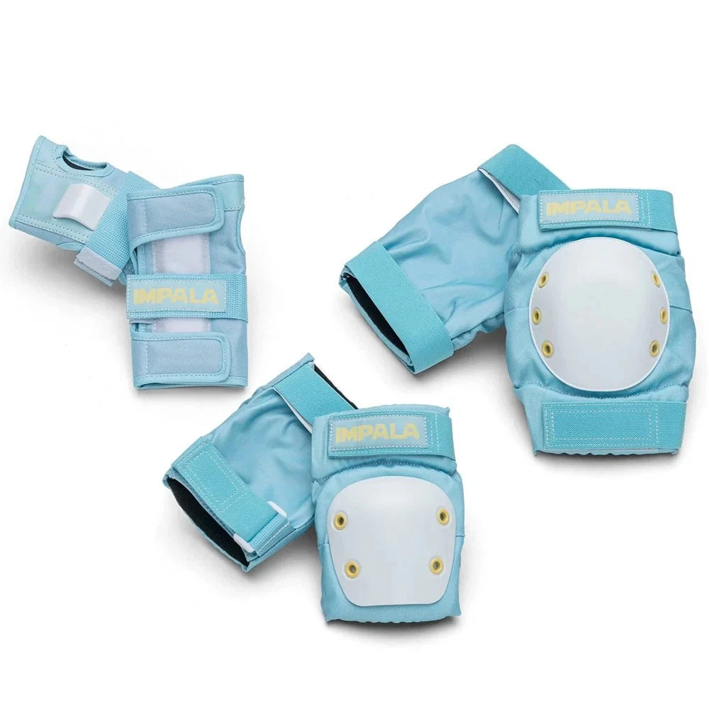 IMPALA PROTECTIVE SET PADS ADULT 3 PACK ELBOW KNEE WRIST PRO-TEC blue
