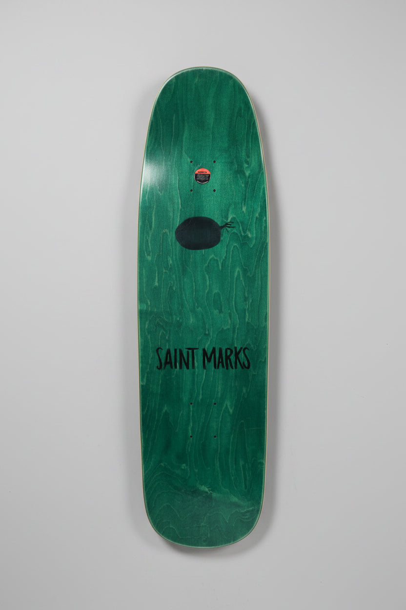 Saint Marks Mosquito Coils Shaped Skateboard Deck 9.4" 31.9"L 15.0" WB