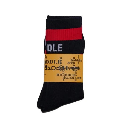 Hoddle HODDLE OLD ENGLISH SOCKS BLACK