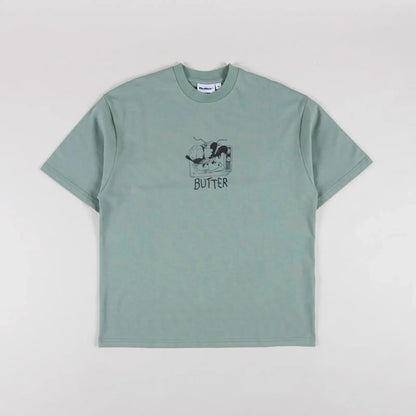 Butter Goods - Channel Tee Dull Mint Shirt T-Shirt Short Sleeve Buttergoods