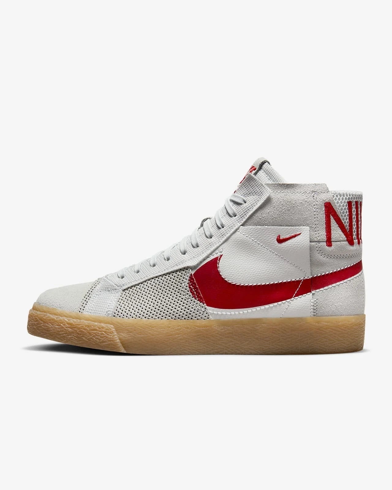 Nike SB Zoom Blazer Mid Premium Summit white / University red US Mens Skate Shoe