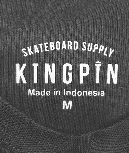 Kingpin Skate Supply Tee Fortune Charcoal Skateboard T-Shirt