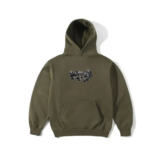 Butter Goods Character Pull Over Army Hoodie Hood Fleece Buttergoods