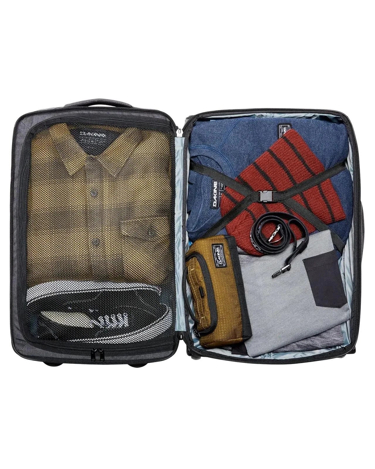 DAKINE CARRY ON ROLLER BAG 42L Travel Bag BLACK WHEEL BACK PACKS BAGS AUST SELL