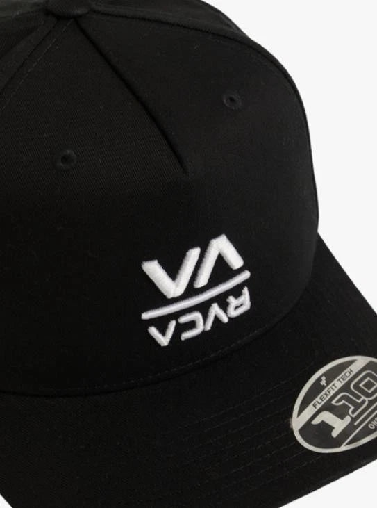RVCA Down The Line Pinched Snapback Black Hat Cap