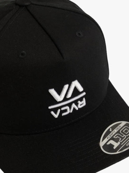 RVCA Down The Line Pinched Snapback Black Hat Cap