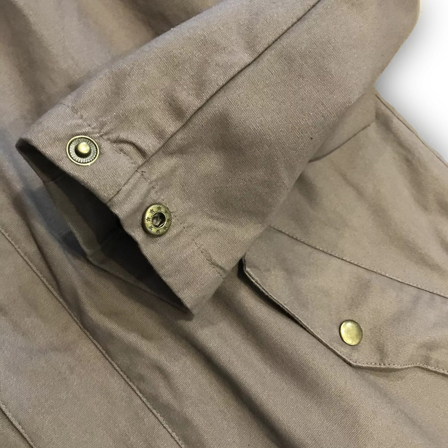 Kingpin Skate Supply Utility Jacket Olive Heavy Cotton Drill Zip Up Button Hood
