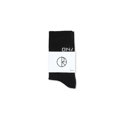 Polar Skate Co Gnarly Huh Crew Socks Black Us 7 9
