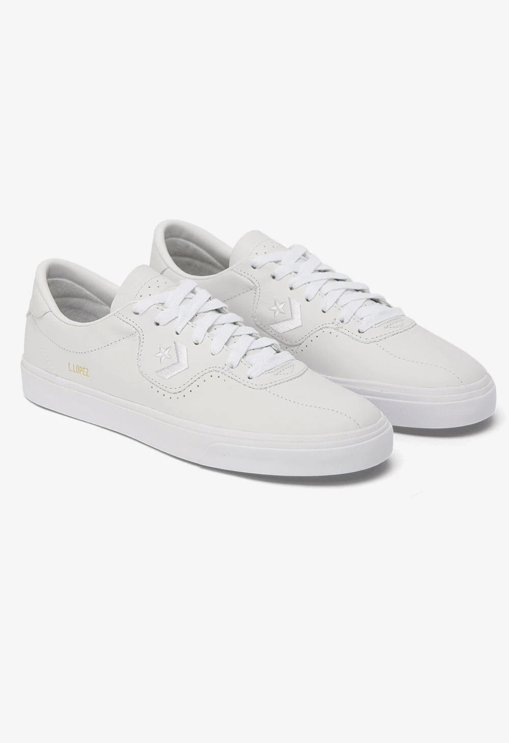 CONVERSE Louie Lopez Pro Ox 166845C Skateboard Shoe ALL WHITE | skate sneakers N