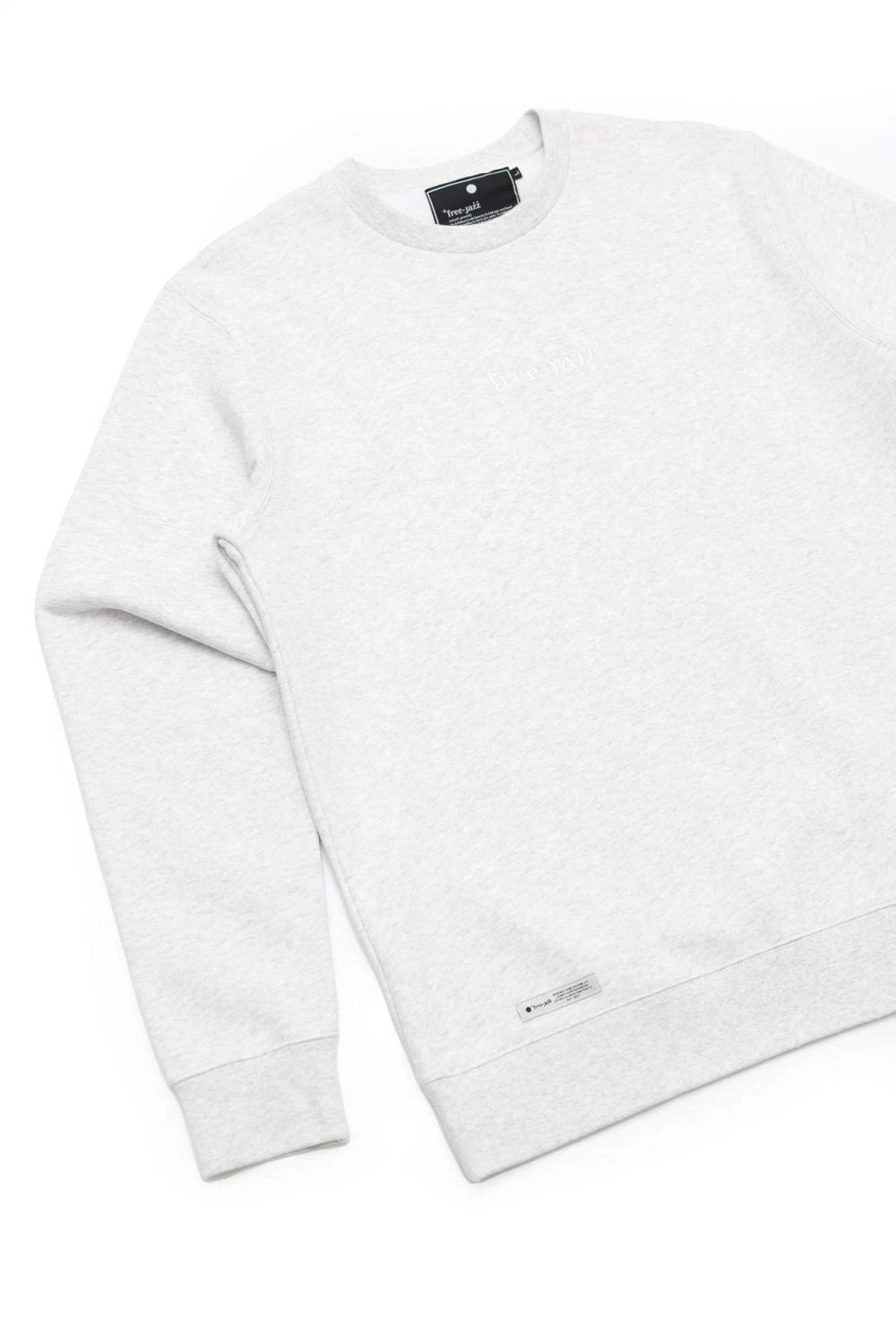 free jazz Ash Grey Classic Crewneck jumper sweater