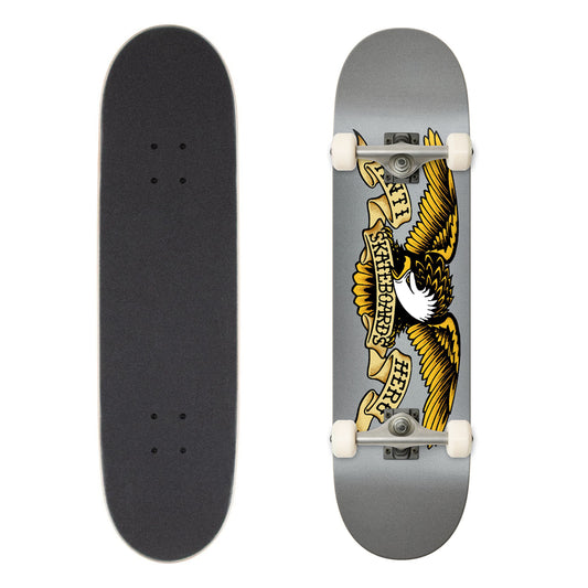 Anti Hero Skateboard Complete Classic Eagle 8.5" Silver