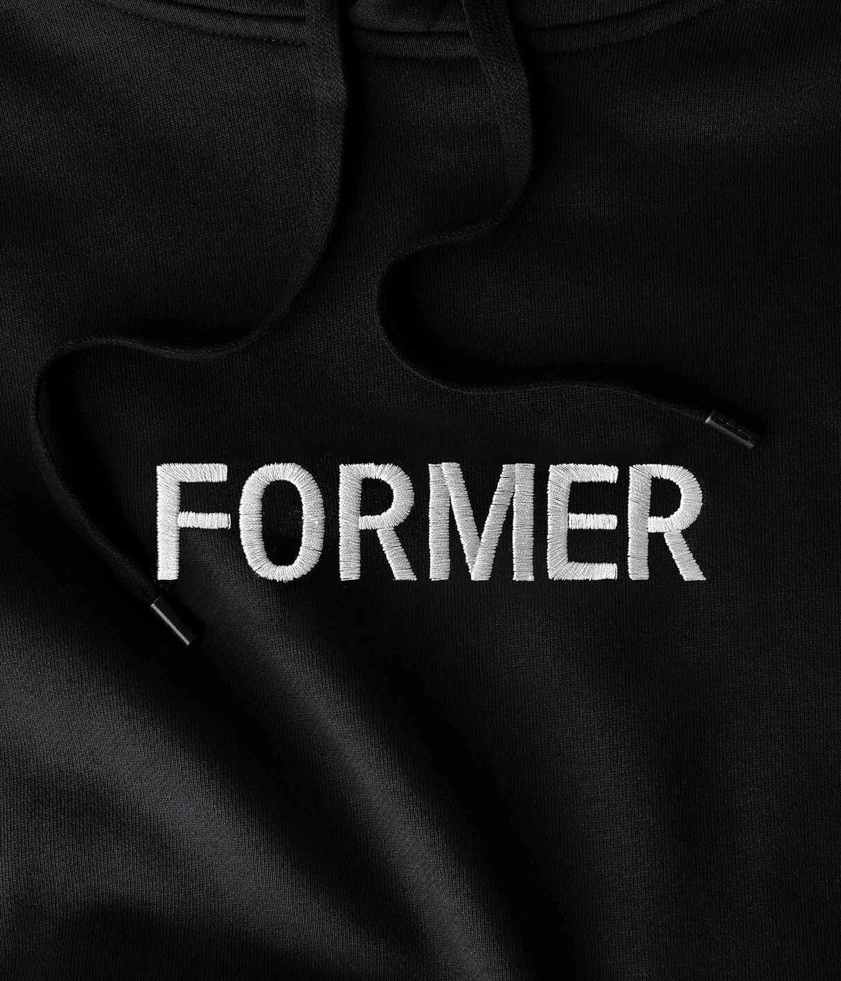 FORMER CLOTHING LEGACY EMB HOOD BLACK - 1 (FFL-24127-BLK<wbr/>)