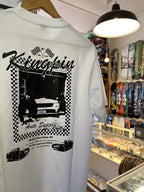 Kingpin Skate Supply S/S Box Tee Shirt White/Black 'Yell Joey' Print