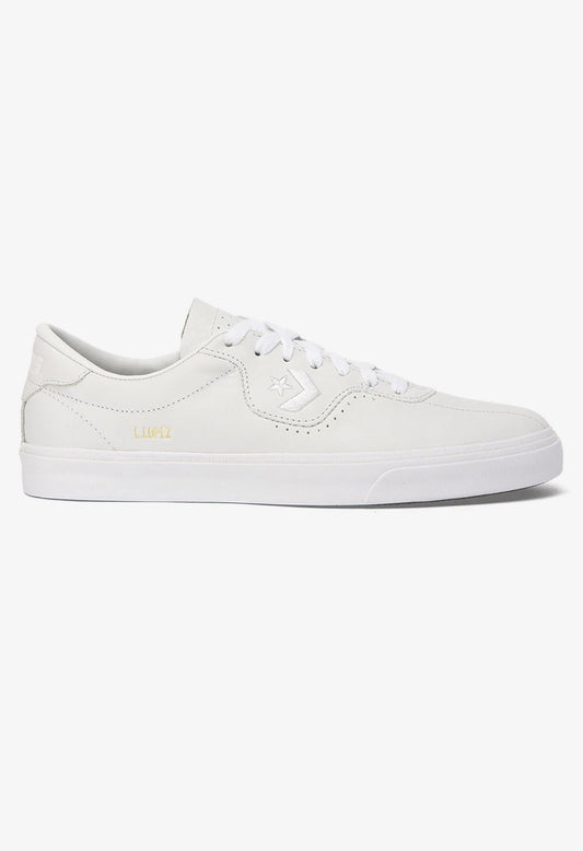 CONVERSE Louie Lopez Pro Ox 166845C Skateboard Shoe ALL WHITE | skate sneakers N