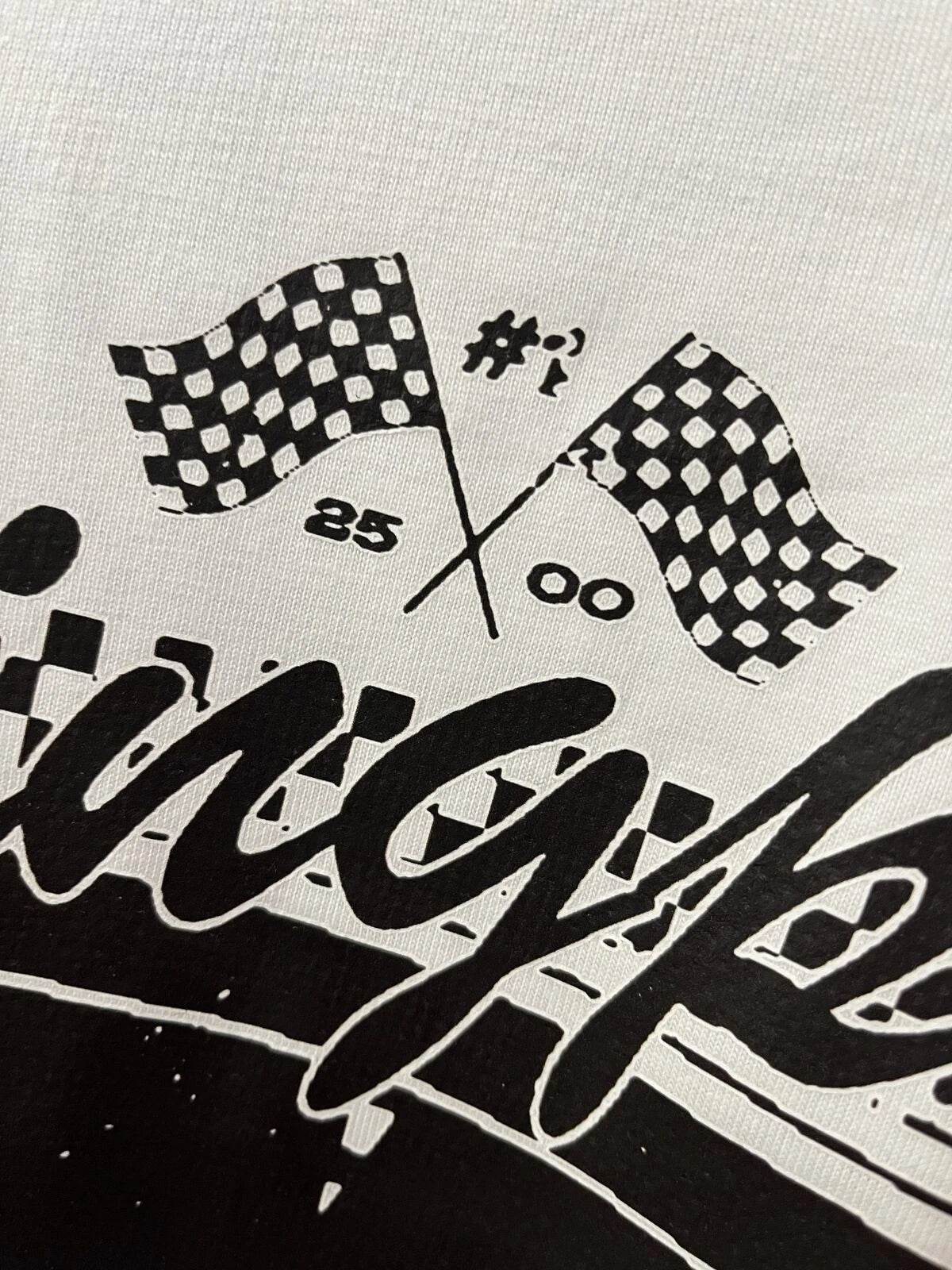 Kingpin Skate Supply S/S Box Tee Shirt White/Black 'Yell Joey' Print