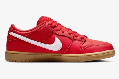 Nike SB - Dunk Low Pro University Red / Gum US Mens Shoe FJ1674 - 600