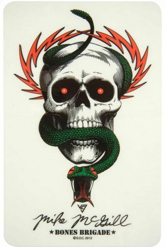 Powell Peralta Sticker Bones Brigade Mike McGill Skull & Snake Reissue Decal