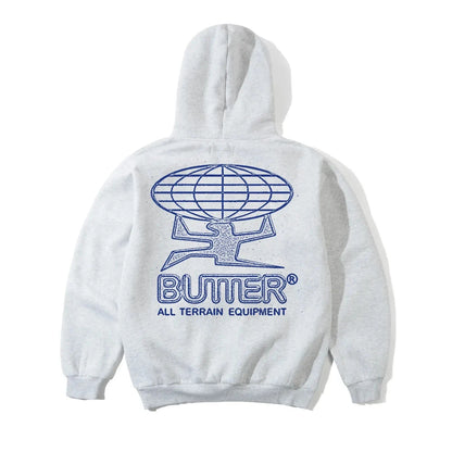 Butter Goods Terrain Pull Over Ash Hoodie Hood Fleece Buttergoods