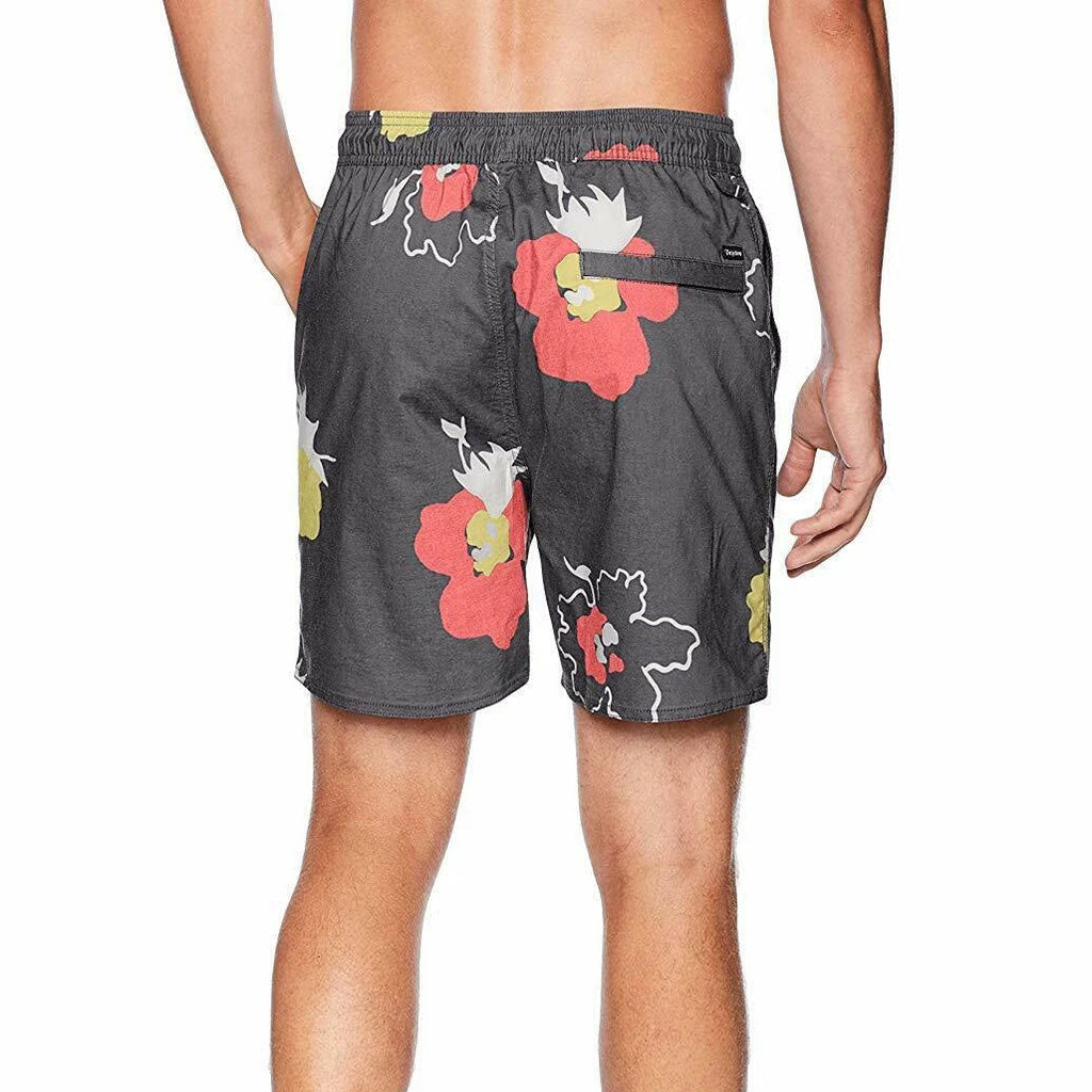 BRIXTON HAVANA TRUNK BLACK / YELLOW / RED shorts board shorts