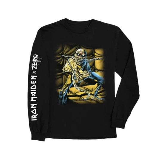 ZERO SKATEBOARDS X IRON MAIDEN Piece of Mind L/S Tee - Black