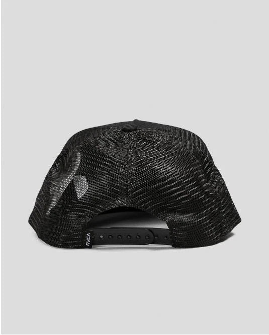 Rvca Inline Trucker Snapback Cap Pirate Black