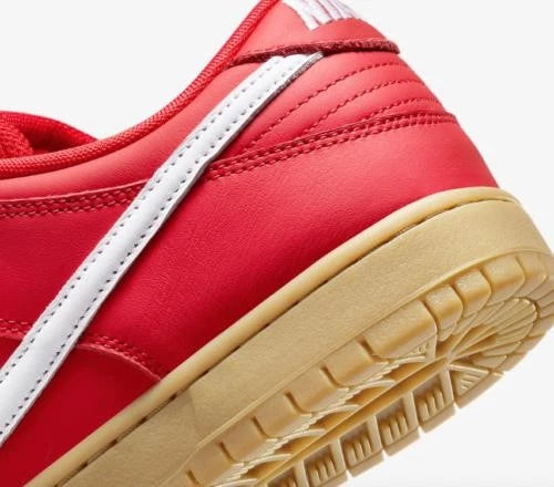 Nike SB - Dunk Low Pro University Red / Gum US Mens Shoe FJ1674 - 600