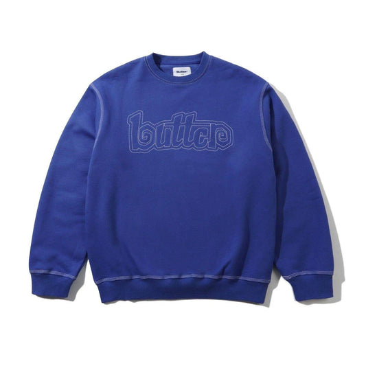 Butter Goods Swirl Crewneck Ocean Blue