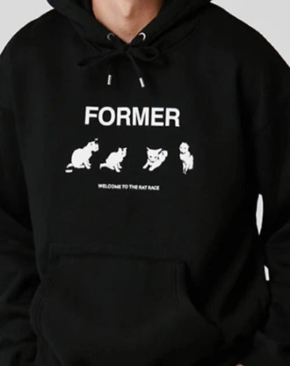 FORMER KITTY LITTER HOOD - BLACK - 1 hoody (FFL-24314-BLK<wbr/>)