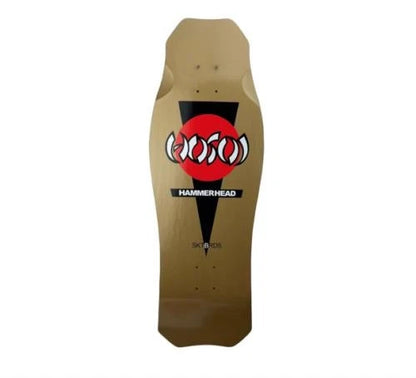 HOSOI - Hammerhead Double Take Gold / Silver Deck Reissue 10.5" x 31.0" Skateboa