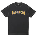 Pass Port - Official Contrast Tee Washed Black Pass~Port Passport T-shirt