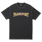 Pass Port - Official Contrast Tee Washed Black Pass~Port Passport T-shirt
