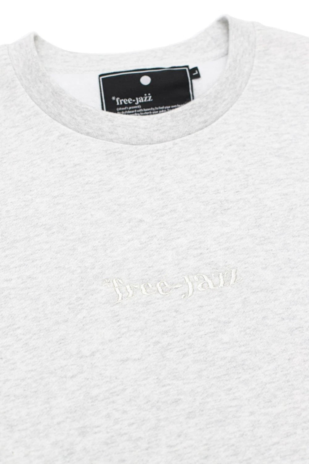 free jazz Ash Grey Classic Crewneck jumper sweater
