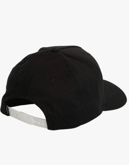 RVCA Down The Line Pinched Snapback Black Hat Cap