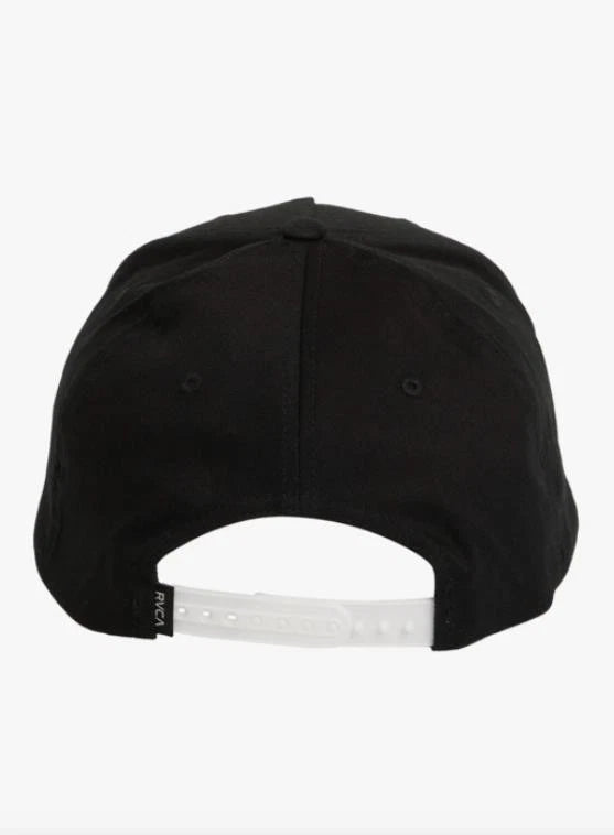 RVCA Down The Line Pinched Snapback Black Hat Cap