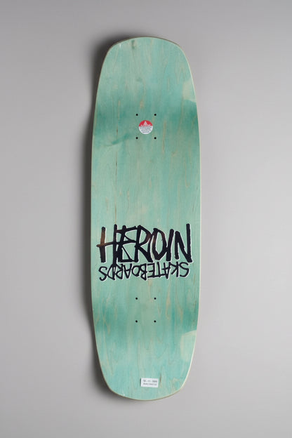Heroin DOUBLE SHOVEL deck 9.9" Shaped Deck Skateboard Skate Board