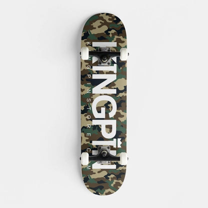 Kingpin Skate Supply Complete OG Logo Camo 7.25" Mini