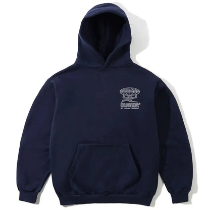 Butter Goods Terrain Pull Over Navy Hoodie Hood Fleece Buttergoods