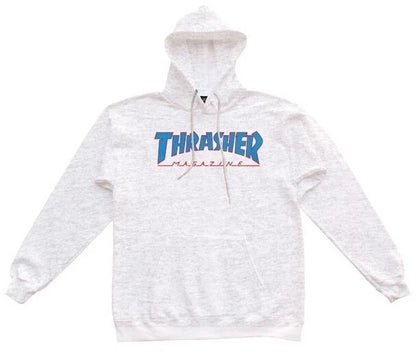 THRASHER SKATEBOARD MAGAZINE Outlined Hood Jumper ASH GREY | Hoodie Pullover