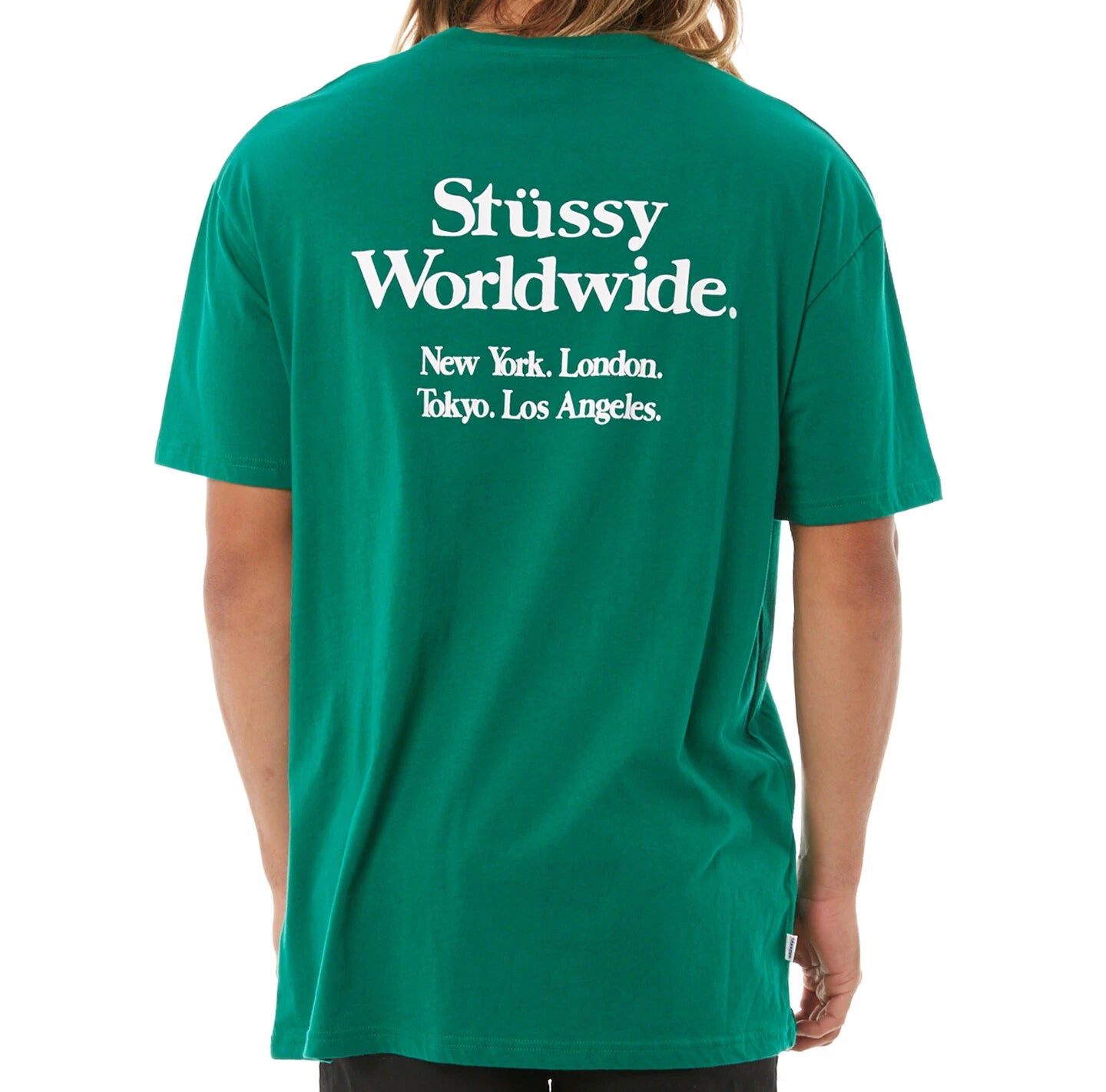 STUSSY TEE THINK SS T-SHIRT KELLY GREEN AUST