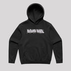Packed Lunch - Graffiti Logo Hoodie Jumper Black Pull Over