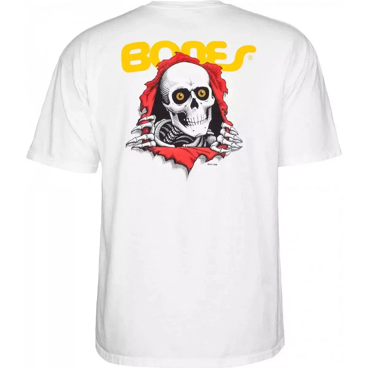 POWELL PERALTA RIPPER WHITE TEE SKATE SKATEBOARD NEW AUST SELLER BONES