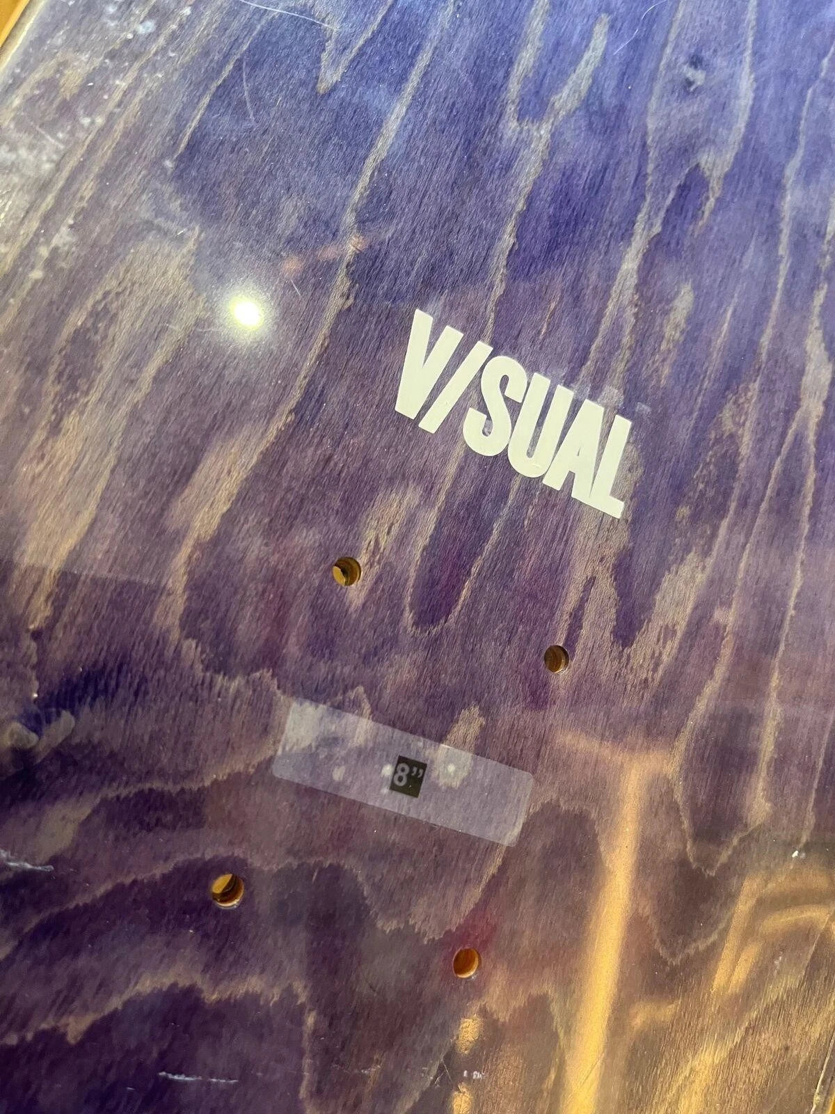VISUAL Roses Skate Deck 8.0 x 31.5 WB 14.25 White Skateboard Skate Board