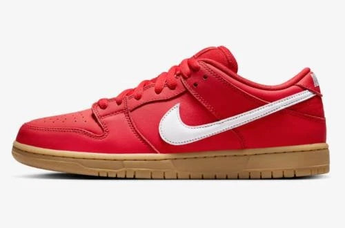 Nike SB - Dunk Low Pro University Red / Gum US Mens Shoe FJ1674 - 600