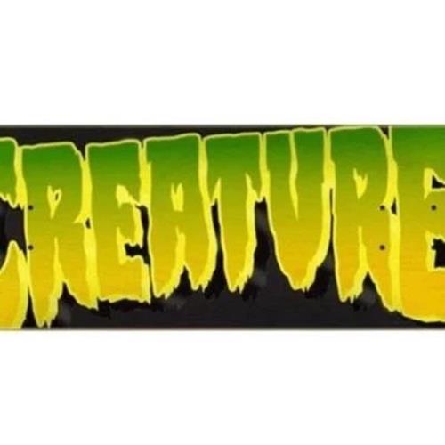 Creature Skateboard Complete Logo Outline Stumps 8.25" Yellow Unassembled