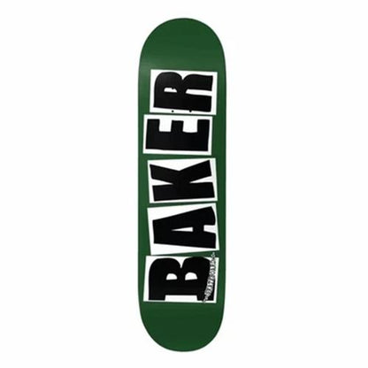 Baker Skateboard Deck Brand Logo Forest Green 8.38"