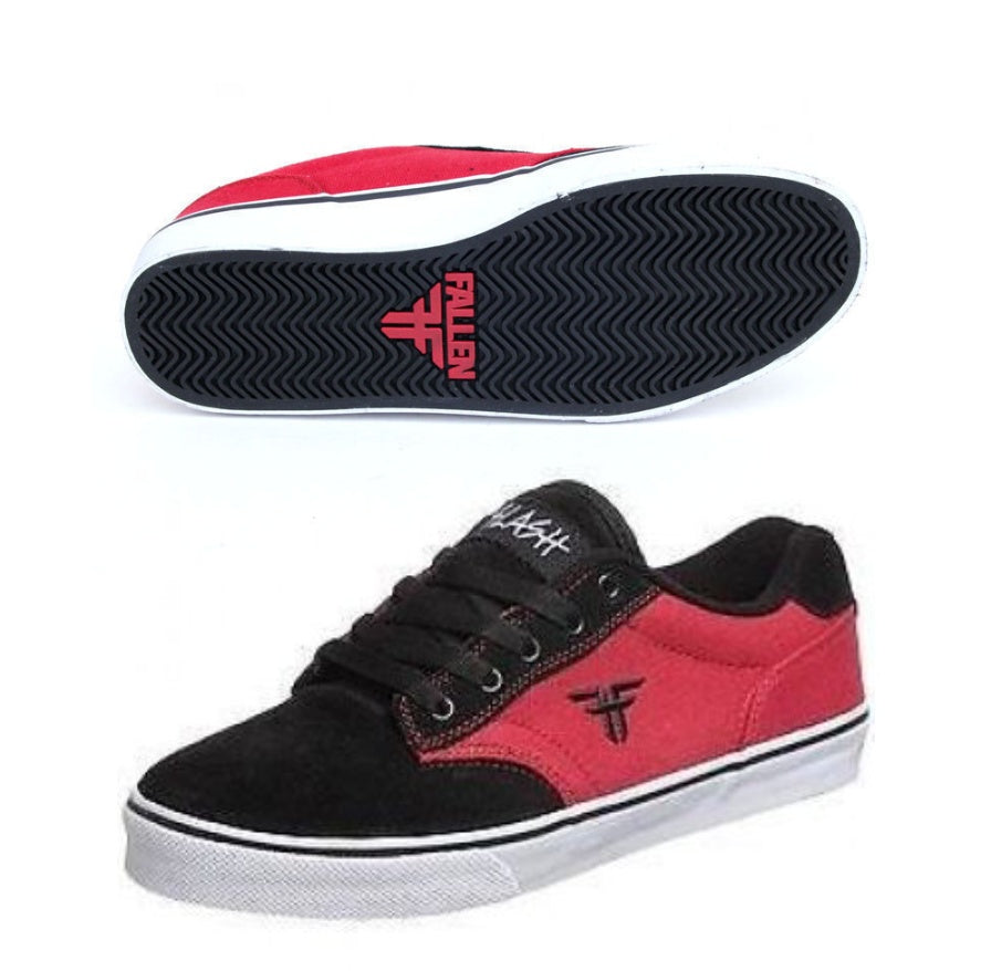 Fallen Shoes Kids Slash Black Red Us Size Youth Skateboard Sneakers