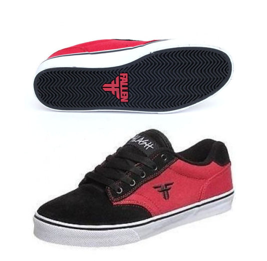 Fallen Shoes Kids Slash Black Red US SIZE Youth Skateboard Sneakers