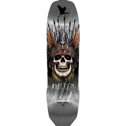 Powell Peralta Deck Andy Anderson Heron Skull 8.45" Silver Foil
