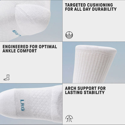 Stance Socks Icon White Crew Size 9-12 Classic Skateboard Sox