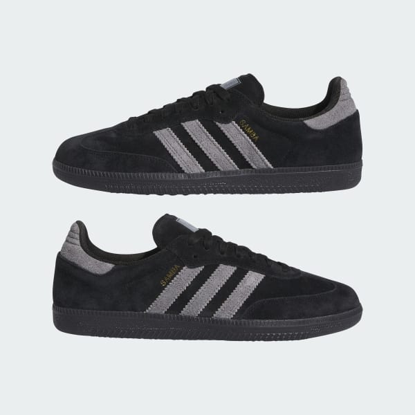 Adidas Shoes Samba Adv Black Grey Gold Us Skateboard Sneakers Originals